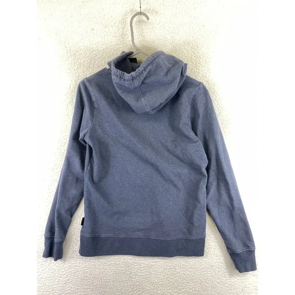 Patagonia Women's Small Blue Built To Endure Cotton Full Zip Hoodie Jacket - Picture 9 of 10